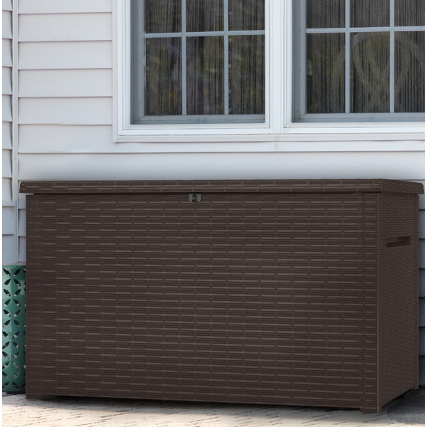 Keter Java 230 Gallons Gallon Water Resistant Resin Lockable Deck Box